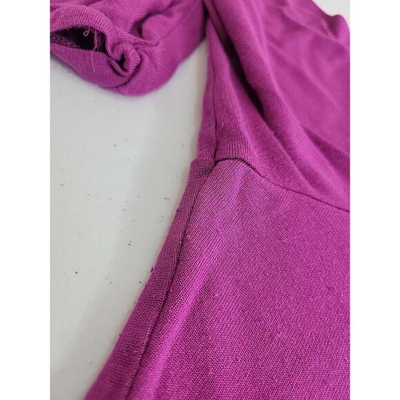 A New Approach A.N.A Purple V-Neck Long Sleeve Pullover Top Women's Size Large - Picture 9 of 9